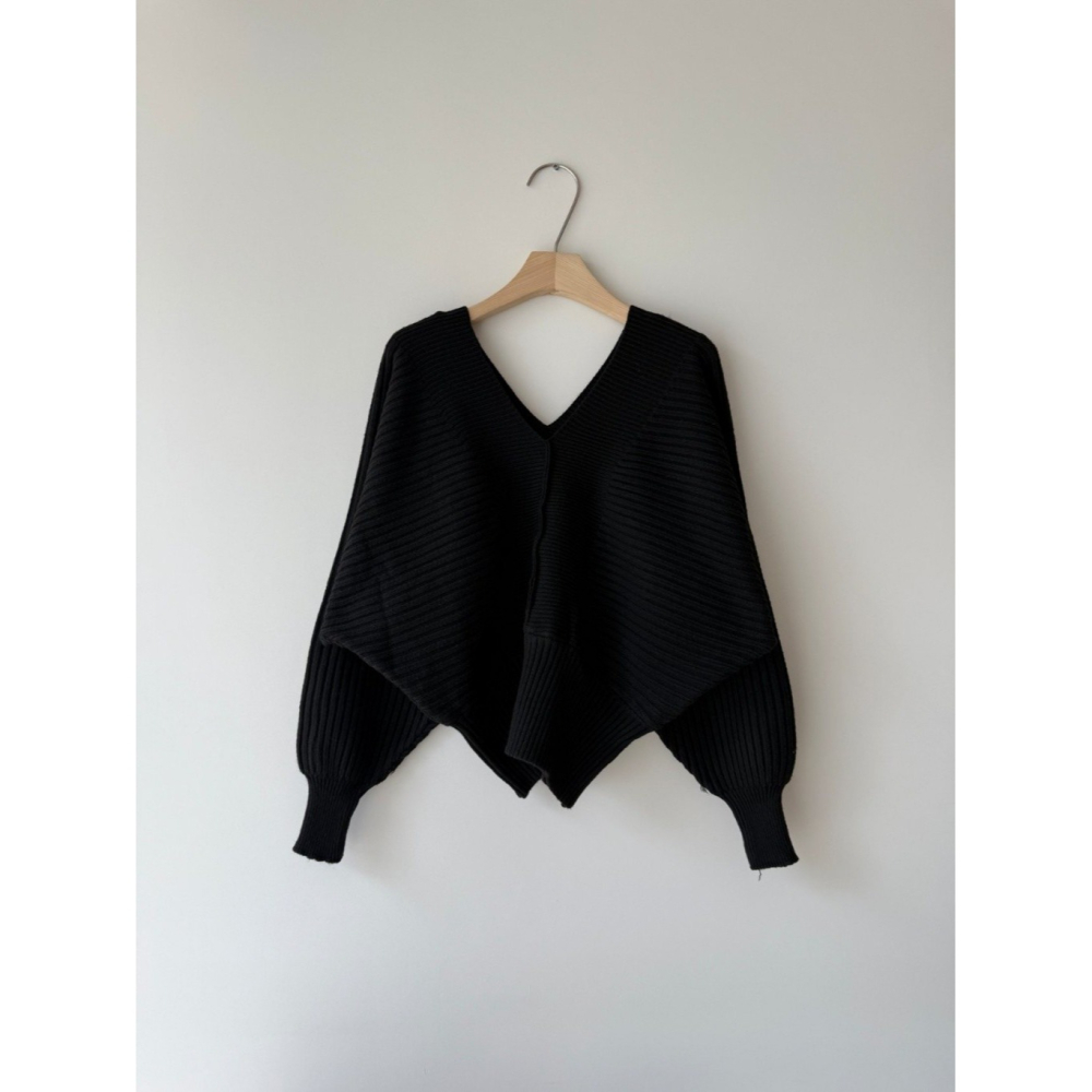 韓國女裝 Igotc v領縮口蝴蝶針織衣-細節圖10