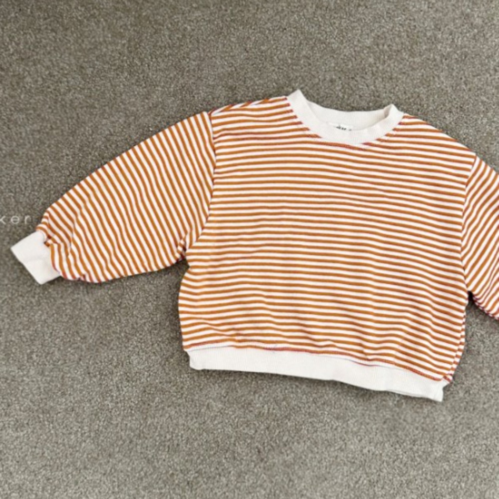 正韓童裝 RAKER 手肘愛心拼布大學Tee-細節圖3