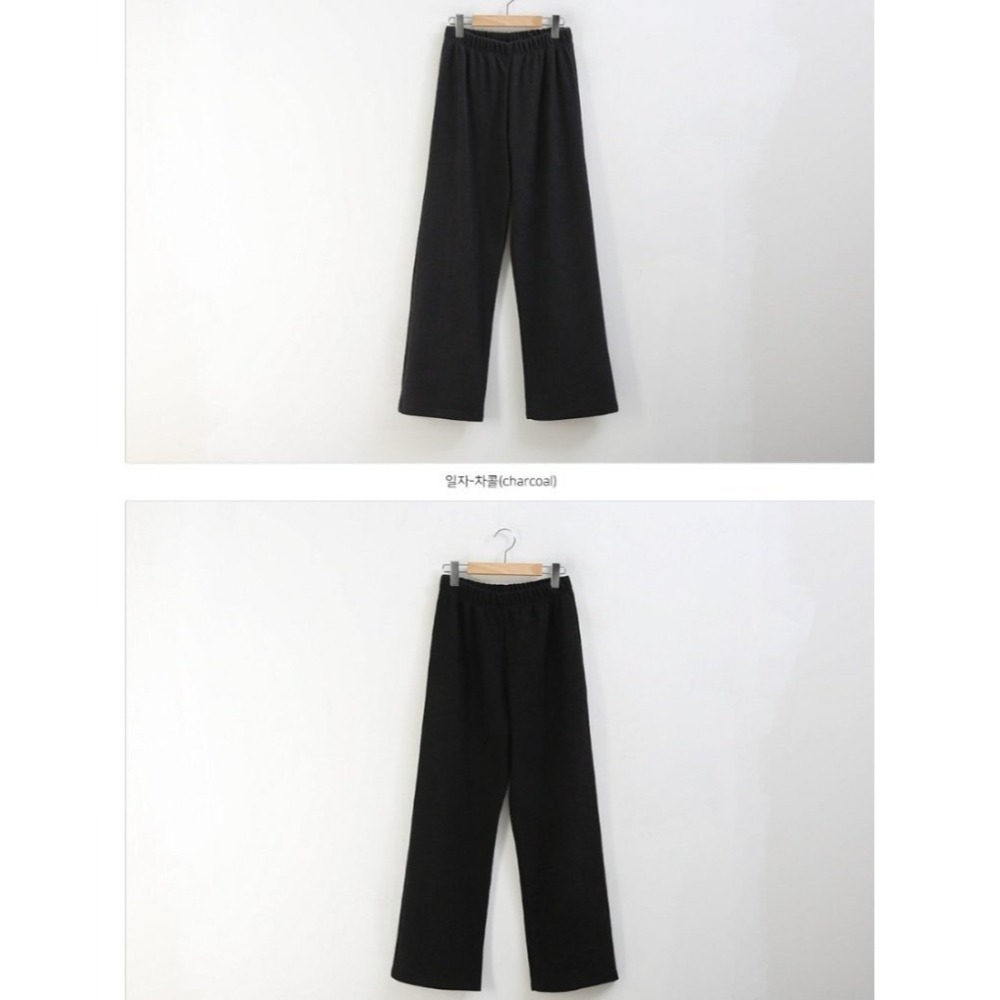 韓國女裝 Cornershop 坑條金貂皮直筒褲-細節圖9