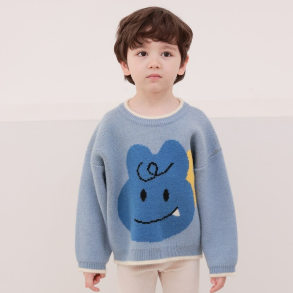 正韓童裝 COCO RABBIT 可愛大兔兔針織T-細節圖4