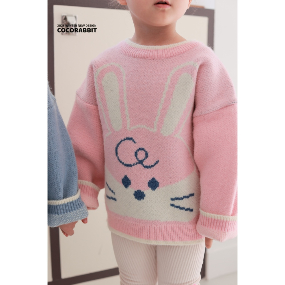 正韓童裝 COCO RABBIT 可愛大兔兔針織T-細節圖10