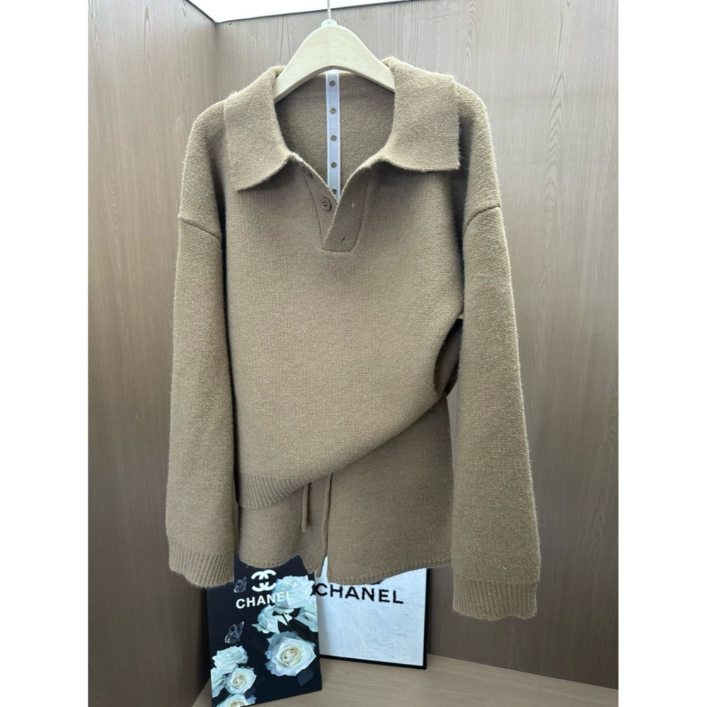 韓國女裝 Bonheur 韓國女星喜愛穿搭的針織套裝-細節圖8