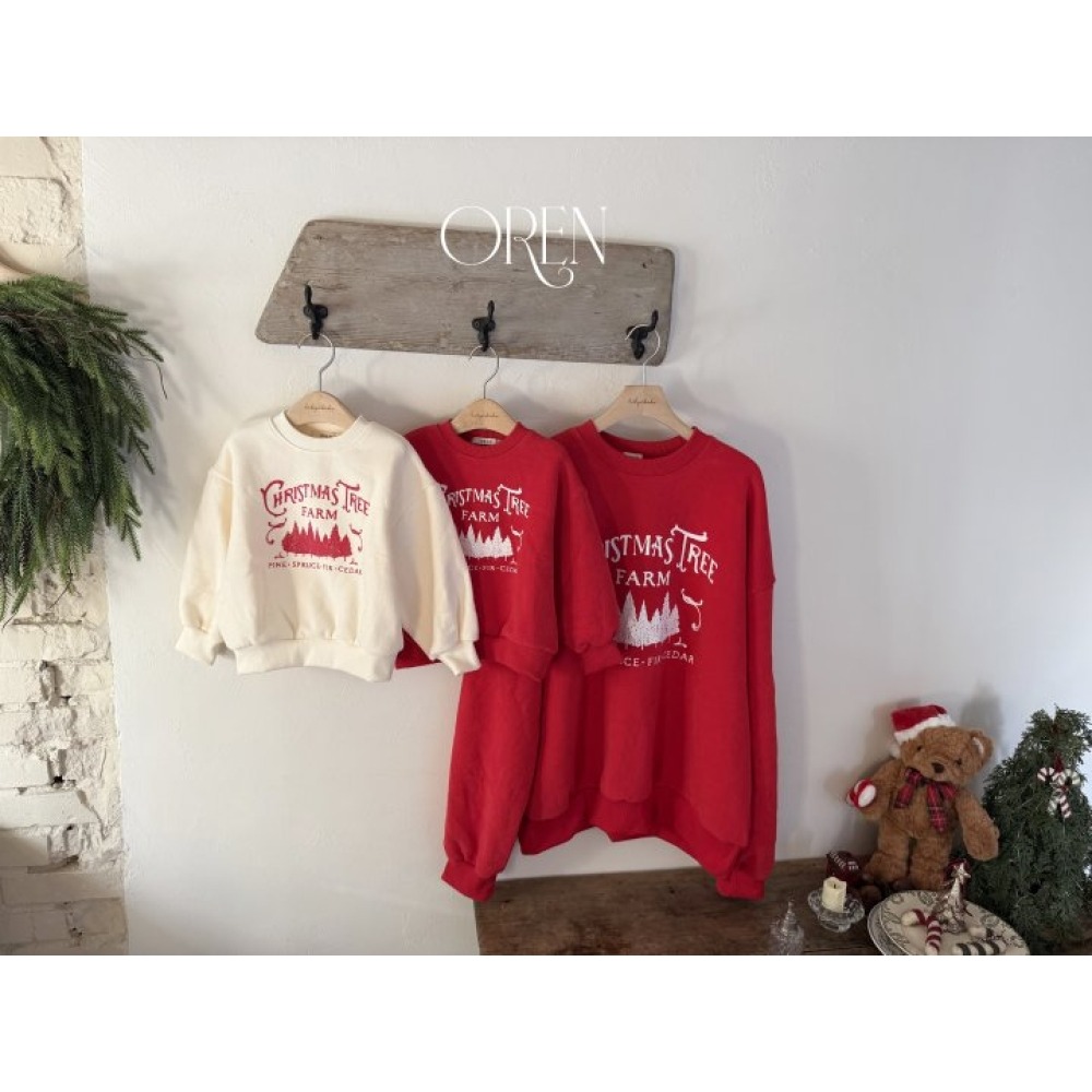 正韓童裝 Oren / Hi Bye 聖誕節全家一起的親子裝上衣-細節圖9
