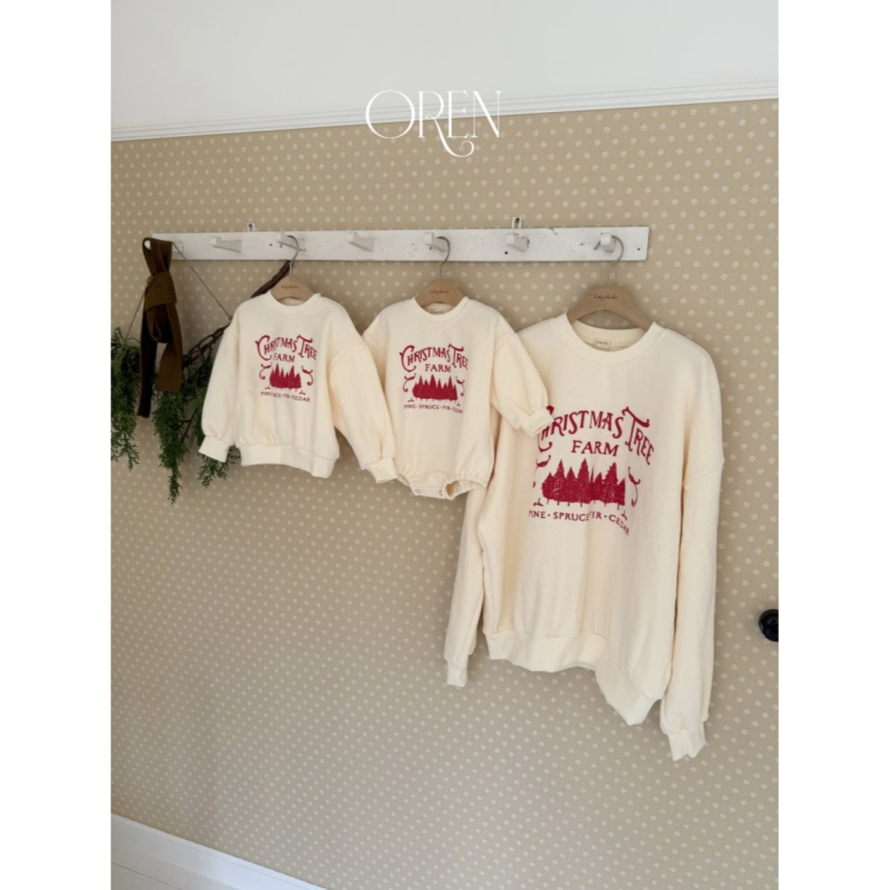 正韓童裝 Oren / Hi Bye 聖誕節全家一起的親子裝上衣-細節圖11