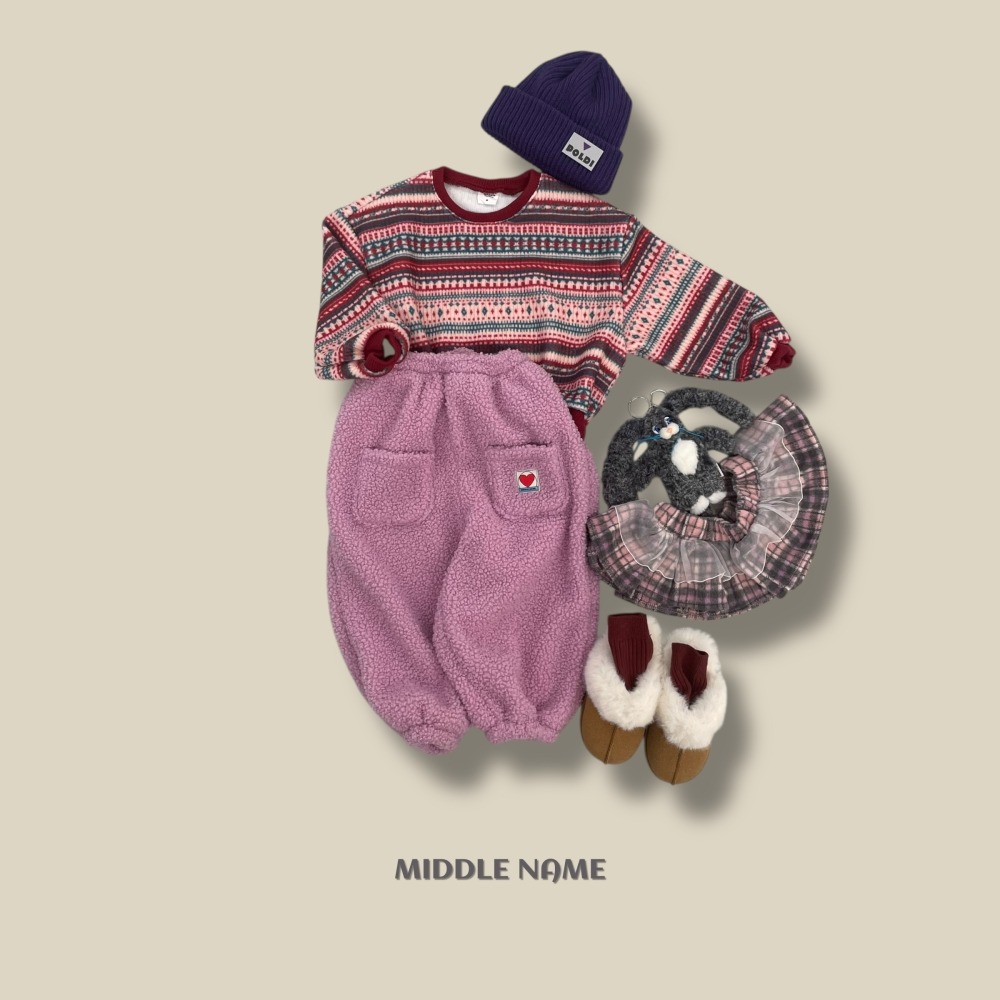 正韓童裝 Middle name 有點浮誇又好看的幻彩針織衣T-shirt-細節圖4