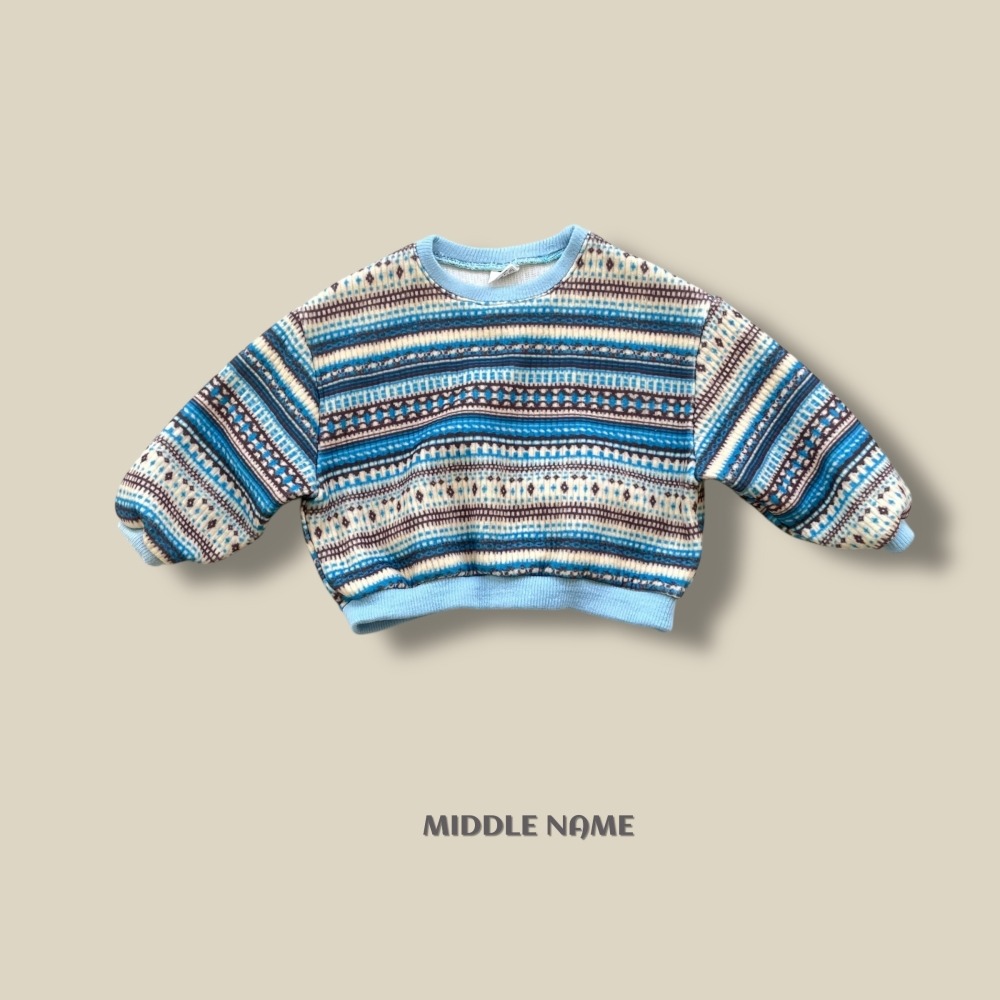 正韓童裝 Middle name 有點浮誇又好看的幻彩針織衣T-shirt-細節圖6