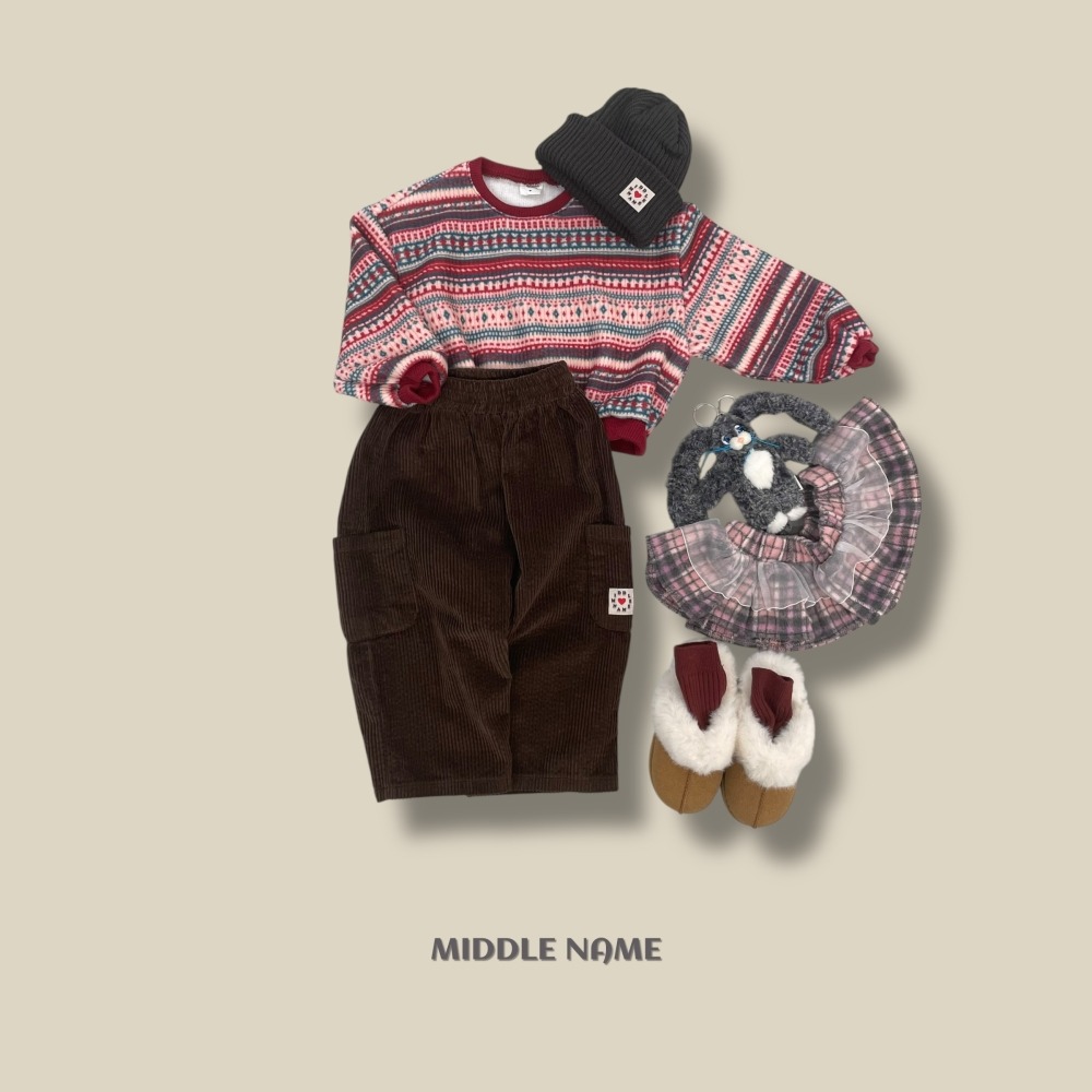 正韓童裝 Middle name 有點浮誇又好看的幻彩針織衣T-shirt-細節圖10