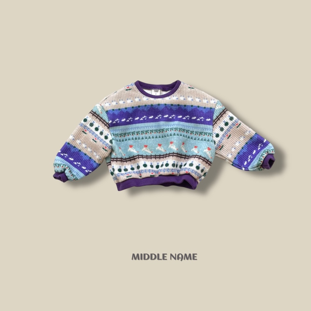 正韓童裝 Middle name 有點浮誇又好看的幻彩針織衣T-shirt-細節圖11