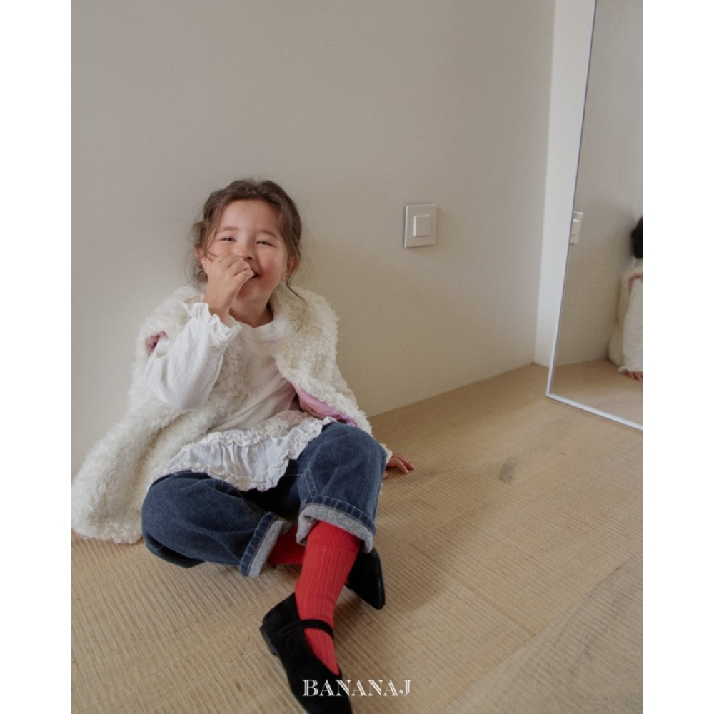 正韓童裝 ANANAJ 暖呼呼彈性鬆緊牛仔褲-細節圖7