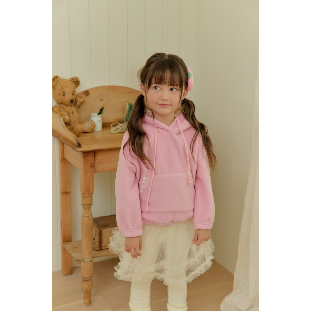 正韓童裝 MINIATURE 大兔耳朵連帽口袋T-細節圖2