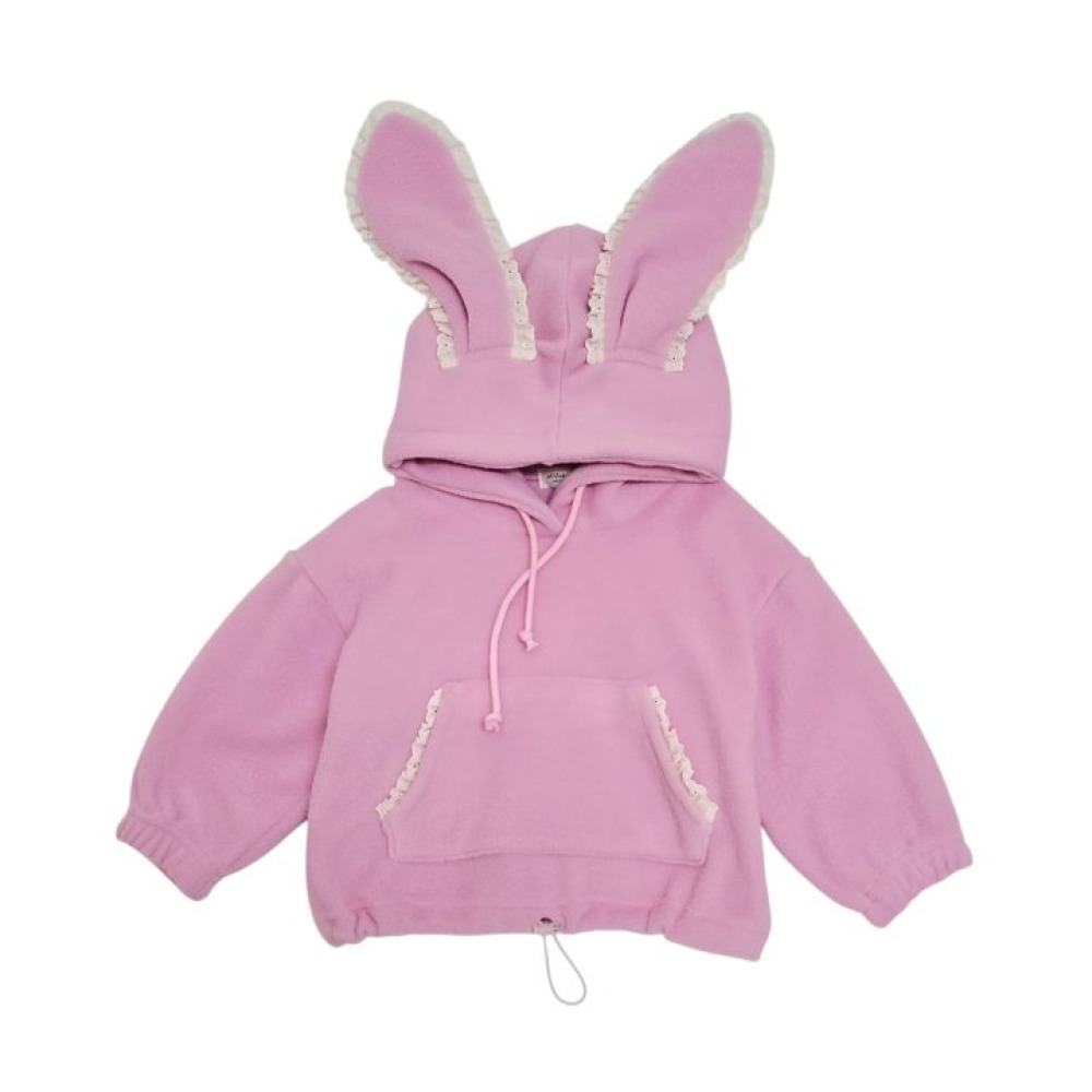 正韓童裝 MINIATURE 大兔耳朵連帽口袋T-細節圖5