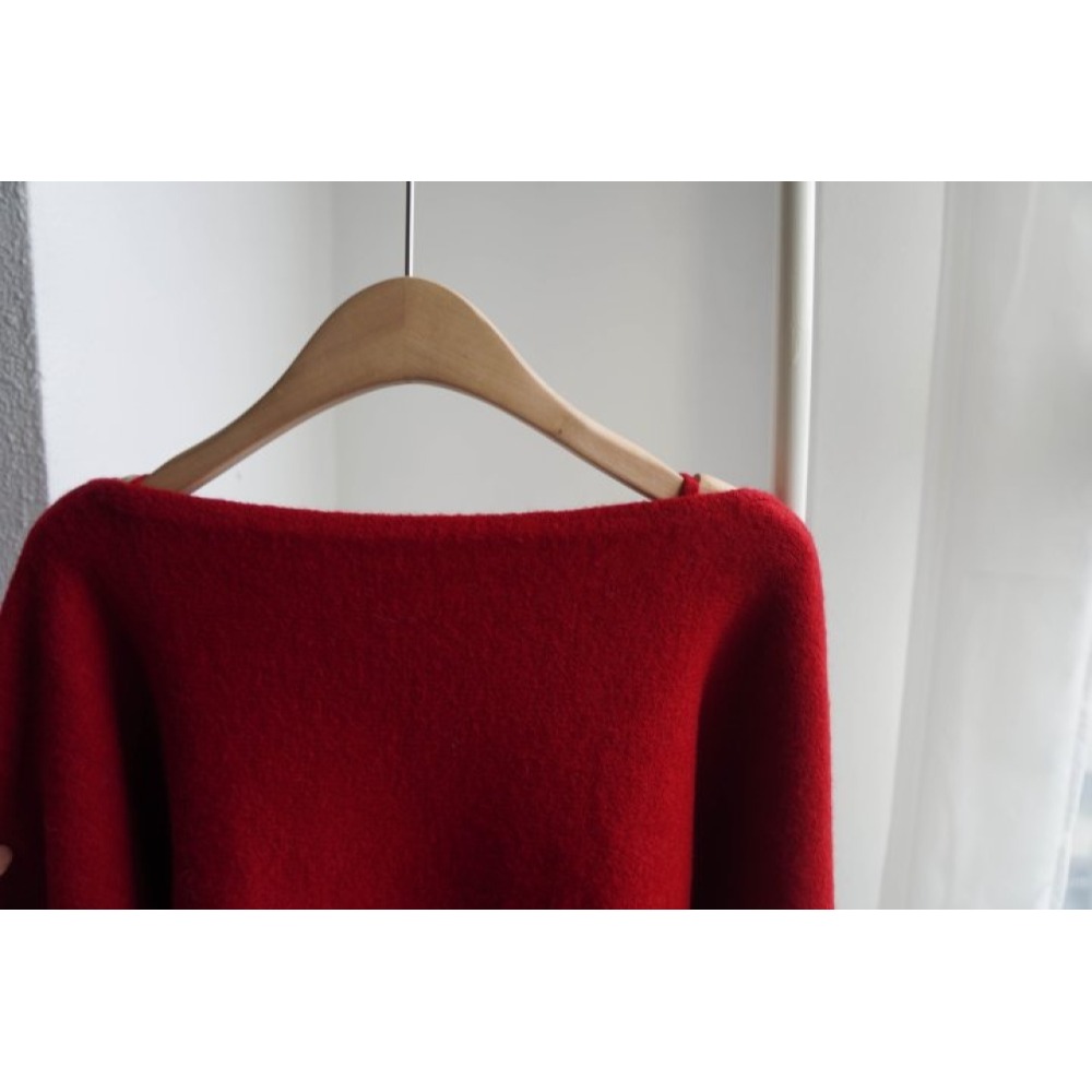 正韓女裝 ADO 大蝴蝶結針織衫-細節圖2