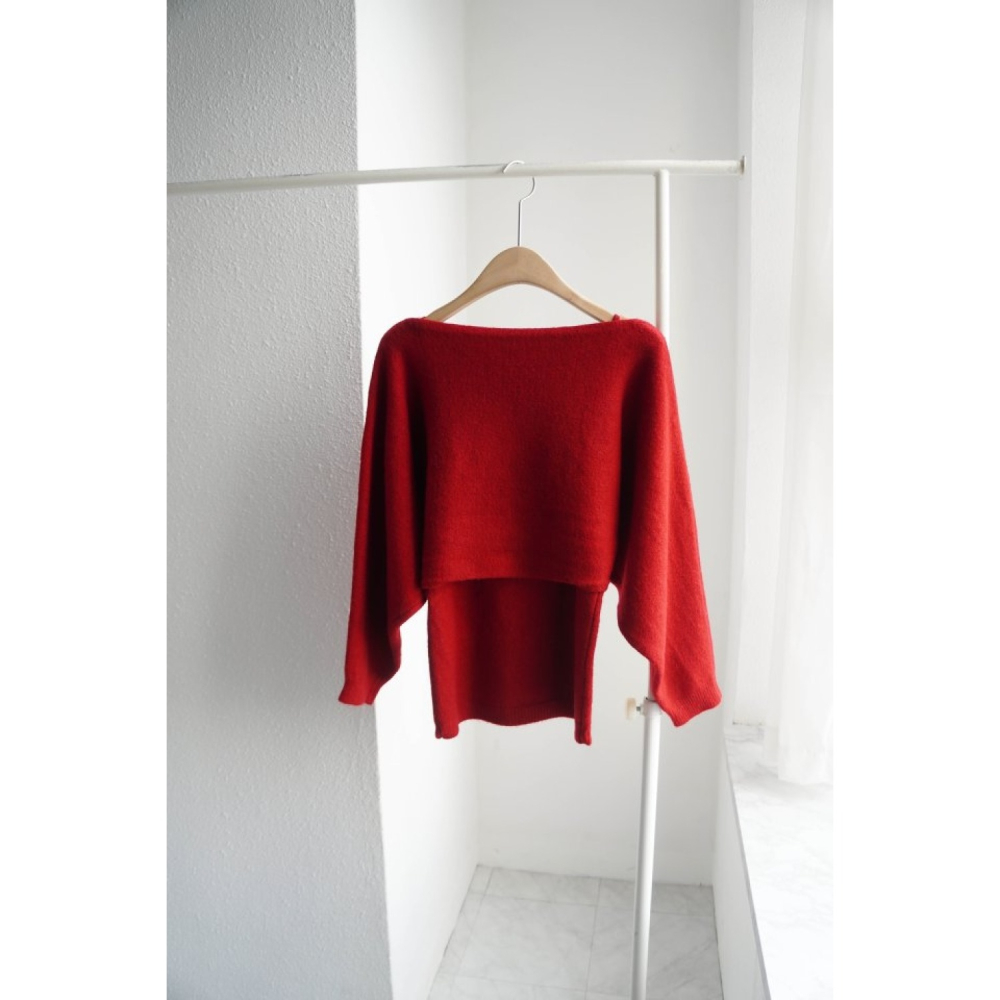 正韓女裝 ADO 大蝴蝶結針織衫-細節圖6