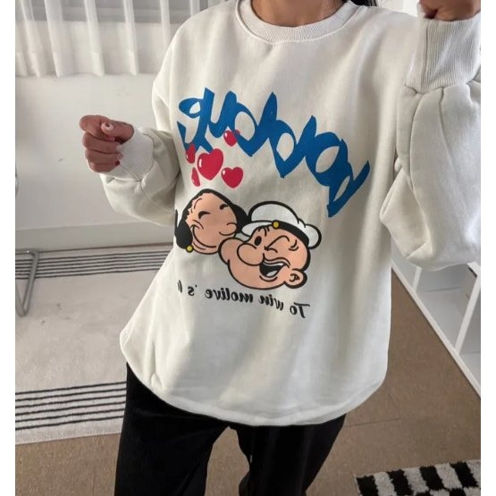 韓國女裝 Macbrother卜派Popeye戀愛大學長T-細節圖8