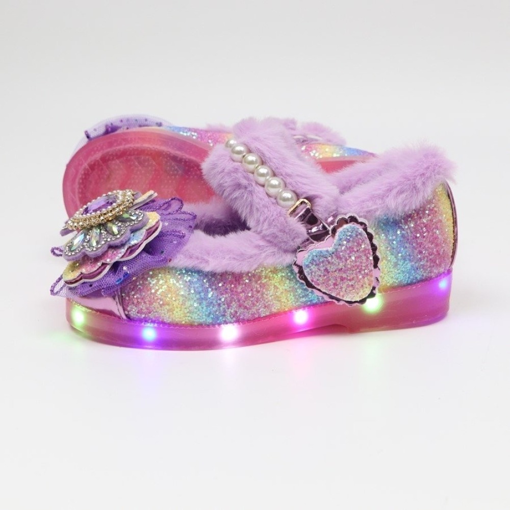 正韓童裝童鞋 IZ SHOES 公主寶石閃亮LED系列 三款屬於小公主的鞋-細節圖5