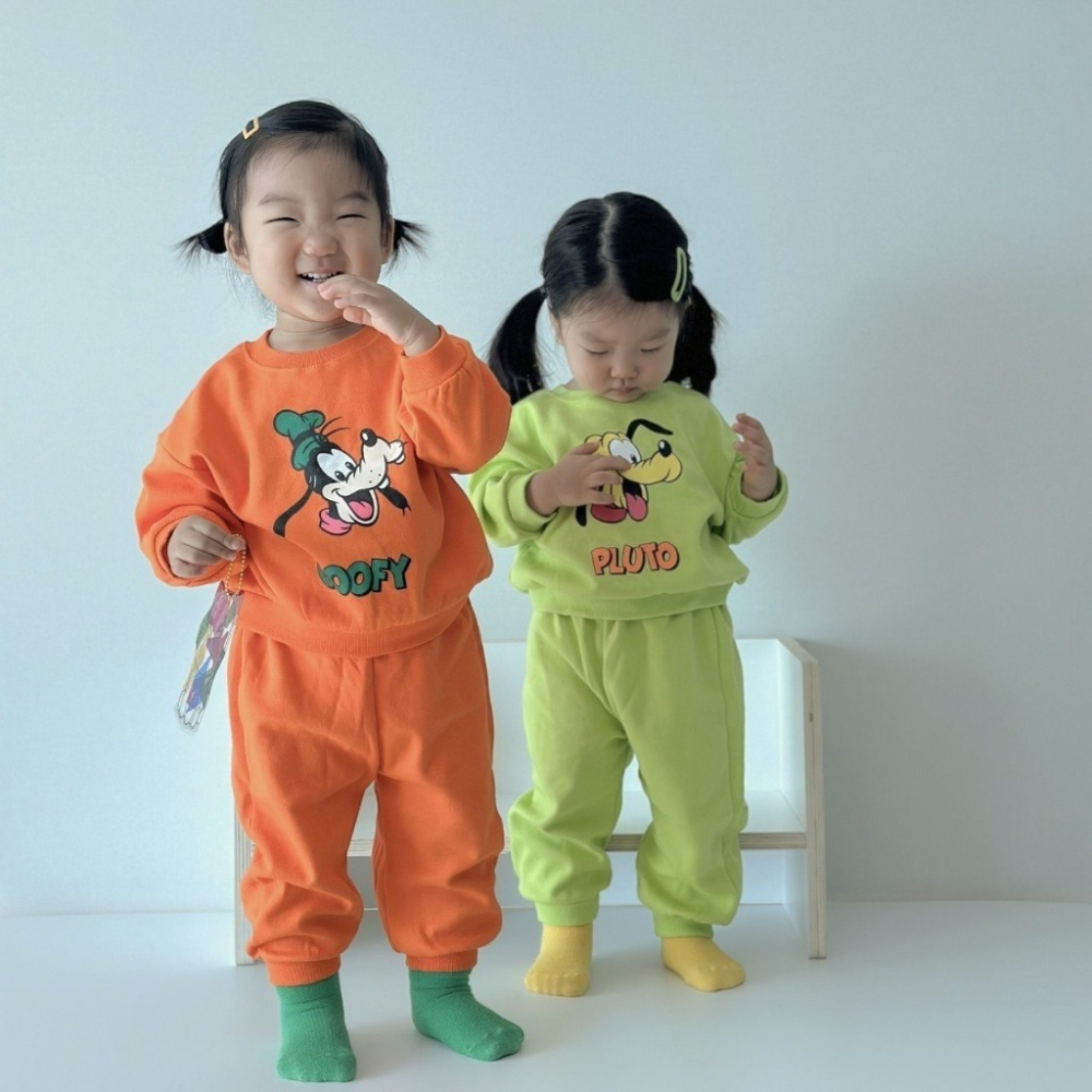 正韓童裝 Moran  6色迪士尼角色套裝-細節圖2