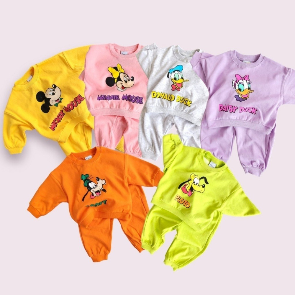 正韓童裝 Moran  6色迪士尼角色套裝-細節圖10