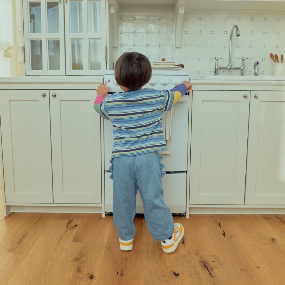 正韓童裝  1st blue 恐龍大口袋牛仔褲-細節圖6