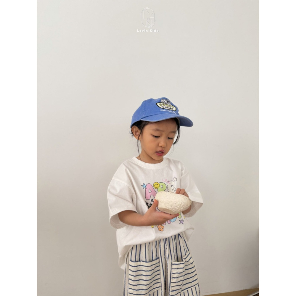 正韓童裝 Lovin 準備好了嗎彩色字母短T-細節圖5