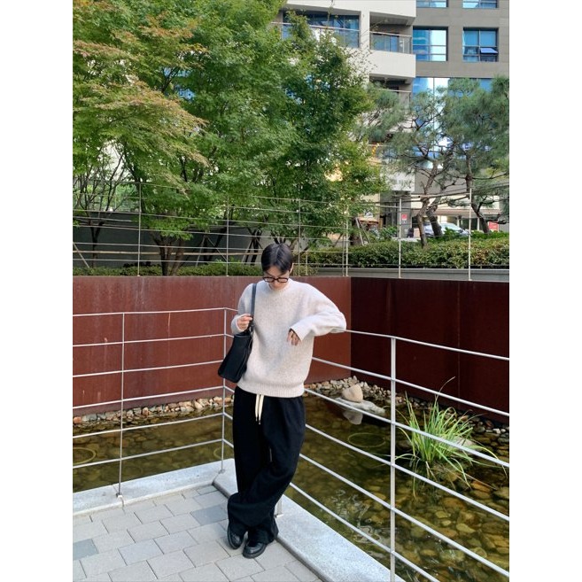 韓國男装女裝 Byhamel  保羅班丁休閒寬褲-細節圖5