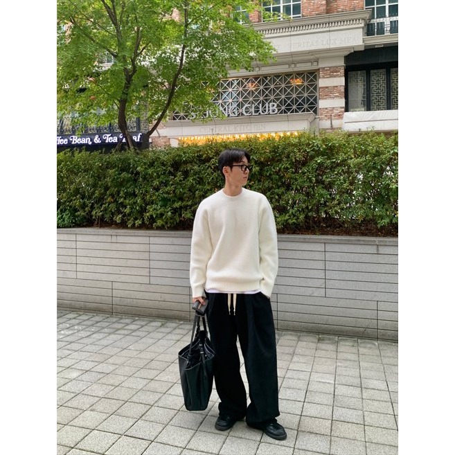 韓國男装女裝 Byhamel  保羅班丁休閒寬褲-細節圖6