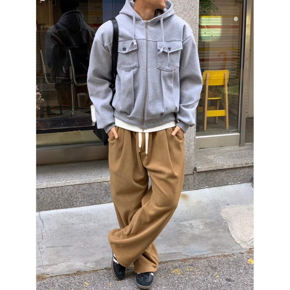 韓國男装女裝 Byhamel  保羅班丁休閒寬褲-細節圖9