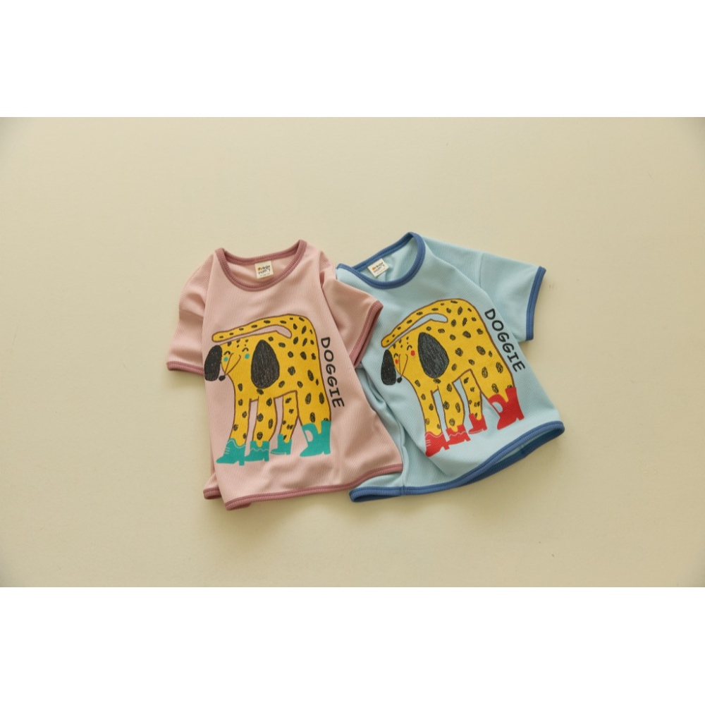 正韓童裝 Orangemom 手繪穿高跟的斑點狗T-細節圖2