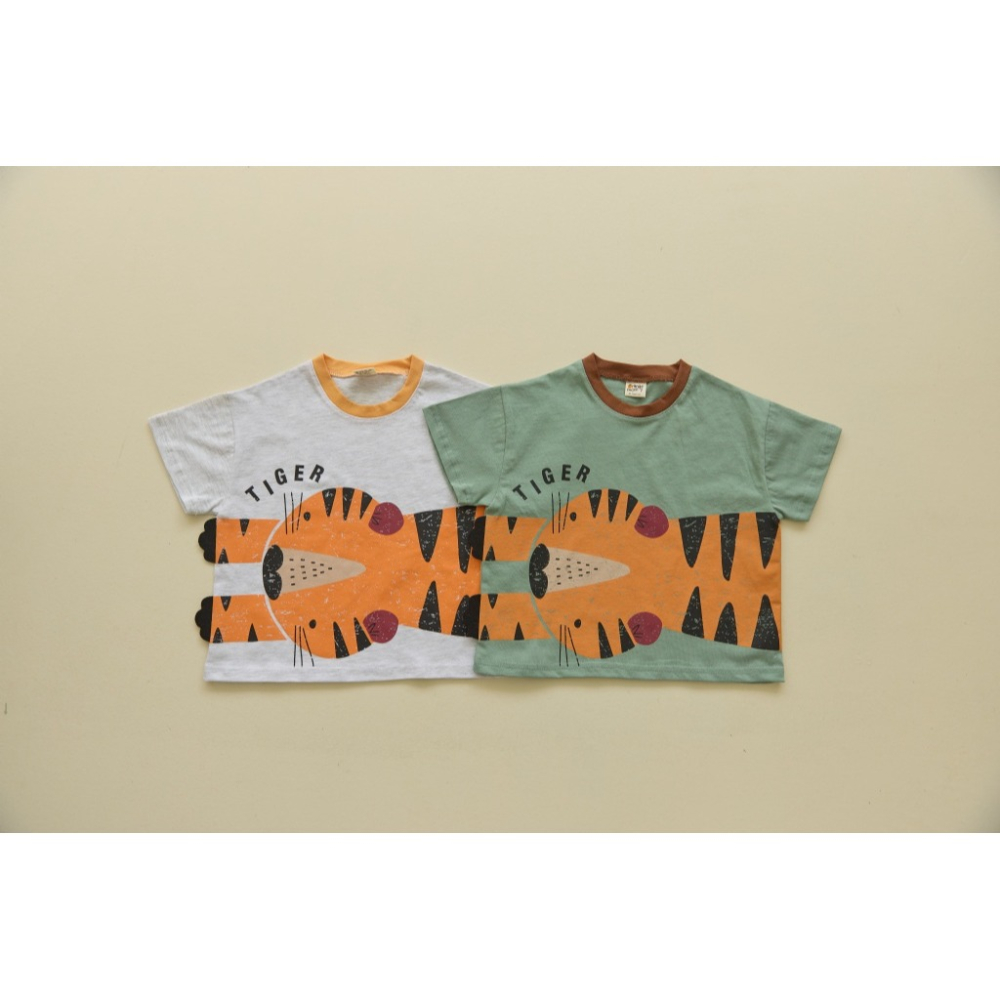 正韓童裝 Orangemom 擁抱孩子的老虎T-細節圖2