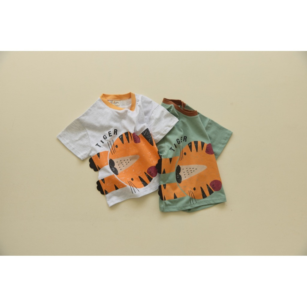 正韓童裝 Orangemom 擁抱孩子的老虎T-細節圖3