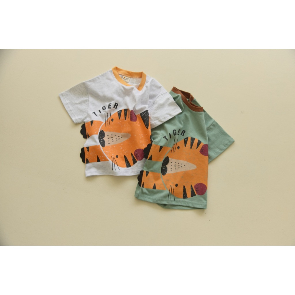 正韓童裝 Orangemom 擁抱孩子的老虎T-細節圖4