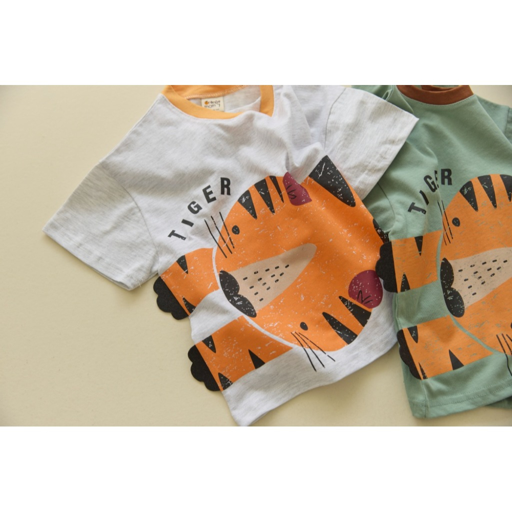 正韓童裝 Orangemom 擁抱孩子的老虎T-細節圖5