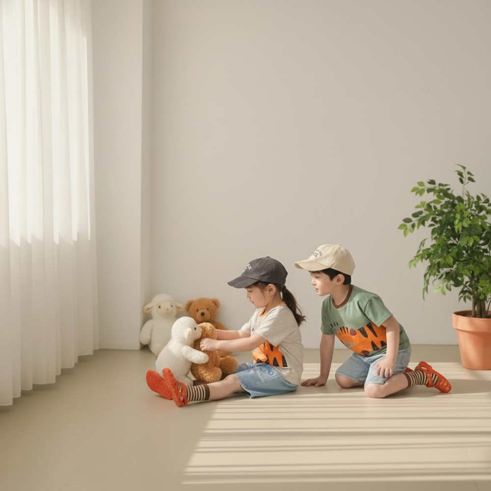 正韓童裝 Orangemom 擁抱孩子的老虎T-細節圖7