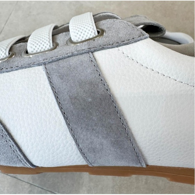 韓國女裝女鞋 Guelderrose 拼色皮免綁帶休閒運動鞋-細節圖10