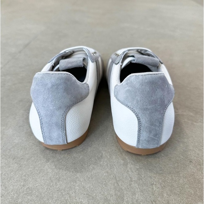 韓國女裝女鞋 Guelderrose 拼色皮免綁帶休閒運動鞋-細節圖11