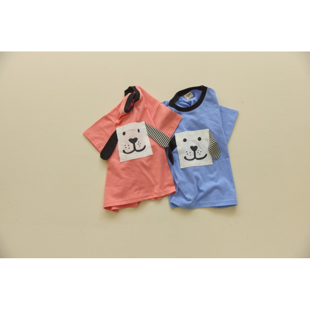 正韓童裝  Orangemom 微笑方塊狗狗T恤-細節圖3