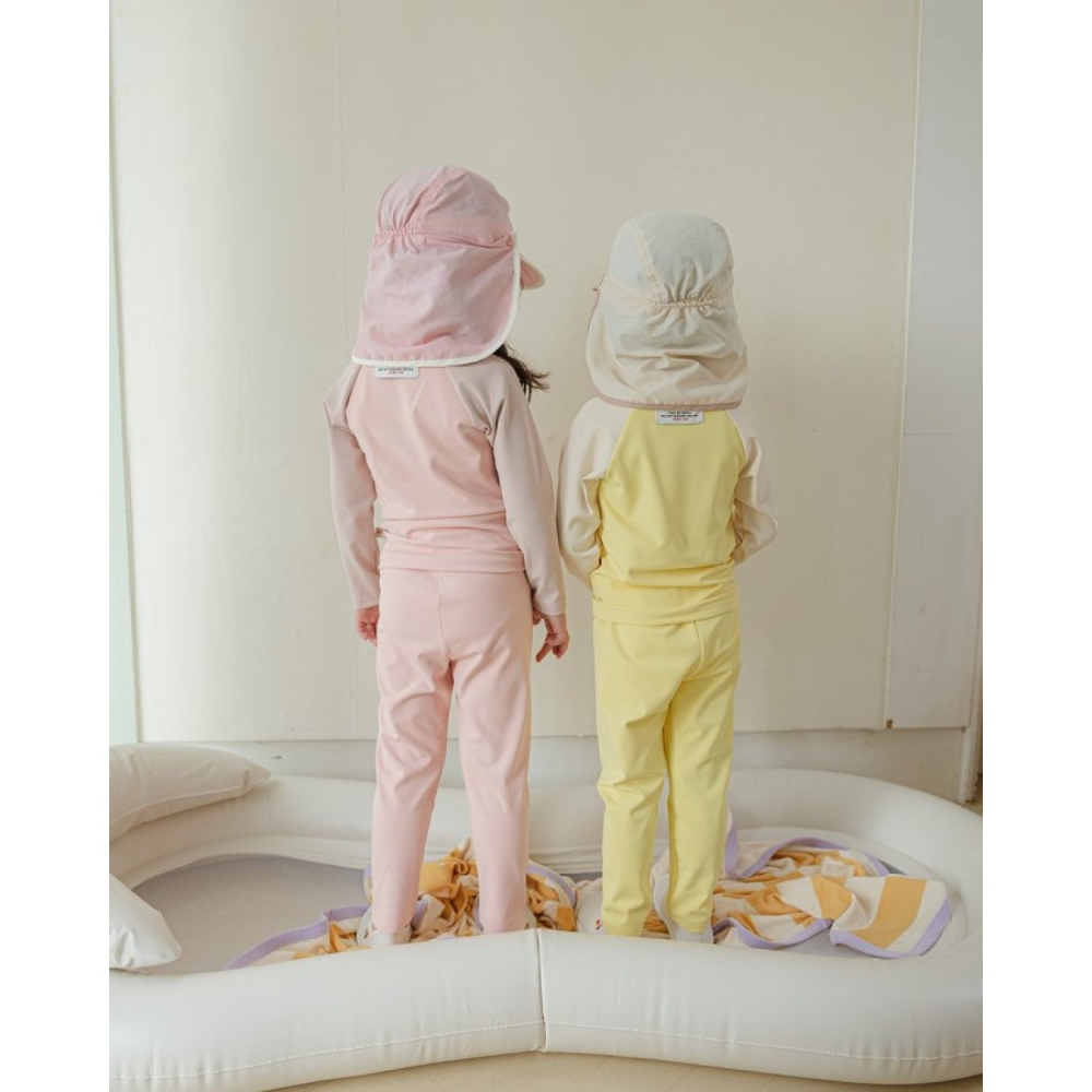 正韓童裝 here I am 拼接色泳衣套裝 防紫外線長袖泳衣泳褲-細節圖10