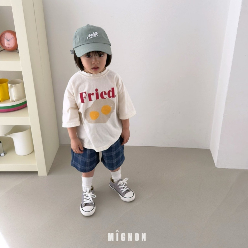 正韓童裝 Mignon Mignon 早餐一定要吃的荷包蛋T恤-細節圖7