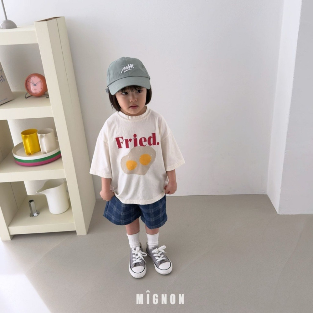 正韓童裝 Mignon Mignon 早餐一定要吃的荷包蛋T恤-細節圖8