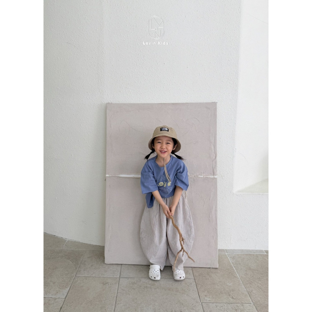 正韓童裝 Lovin 清新感LoVe字母T恤-細節圖7