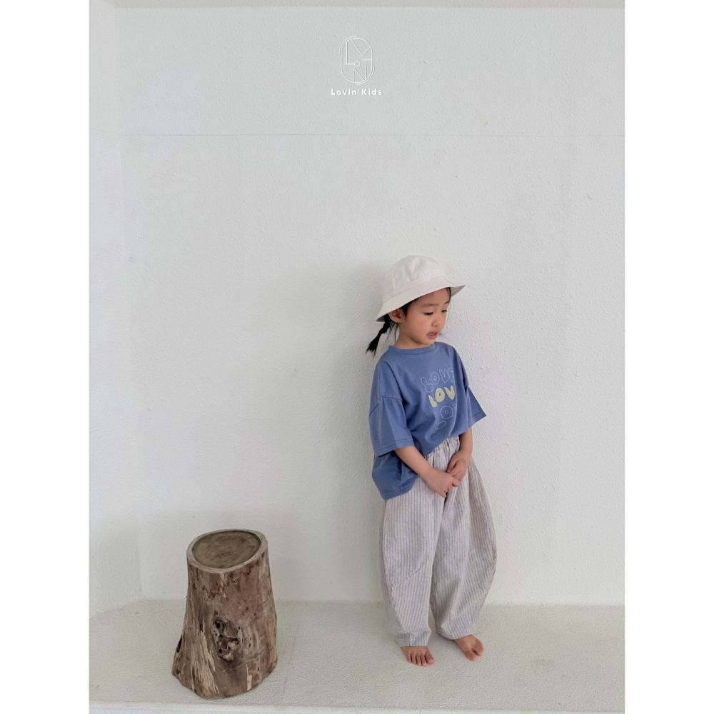 正韓童裝 Lovin 清新感LoVe字母T恤-細節圖8
