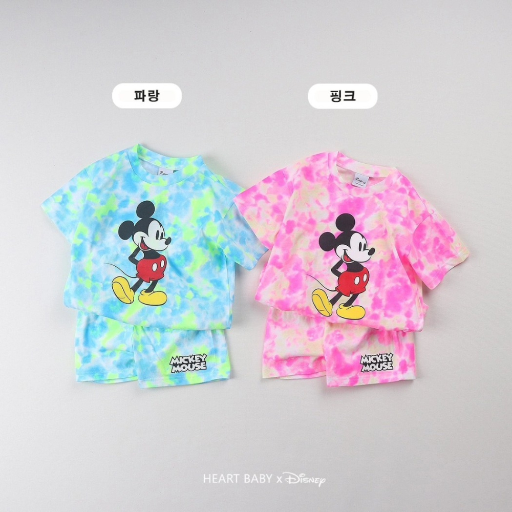 正韓童裝 Heartbaby 雲彩米奇衣褲套裝-細節圖10