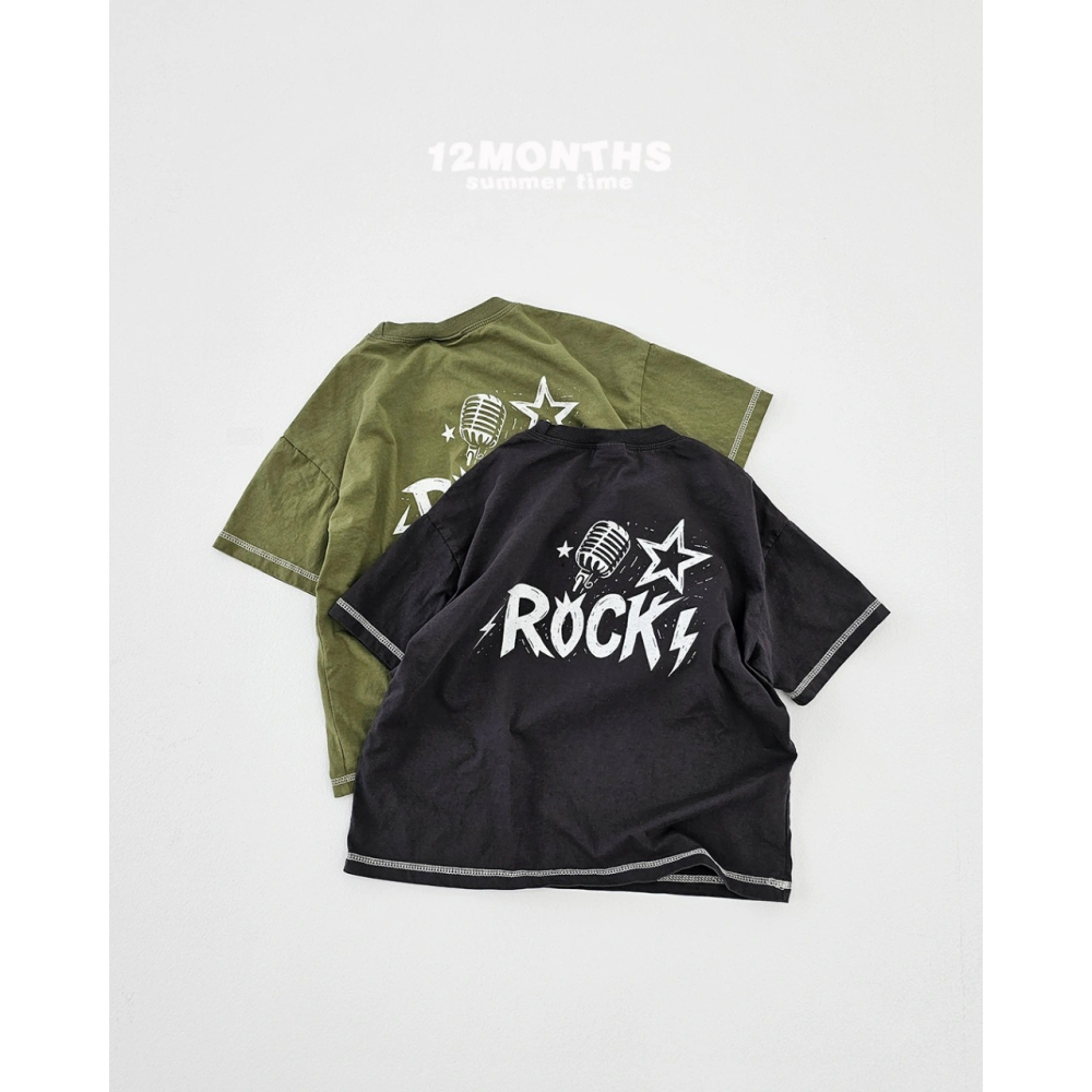 正韓童裝 12months 美式頹廢風Rock親子上衣-細節圖5