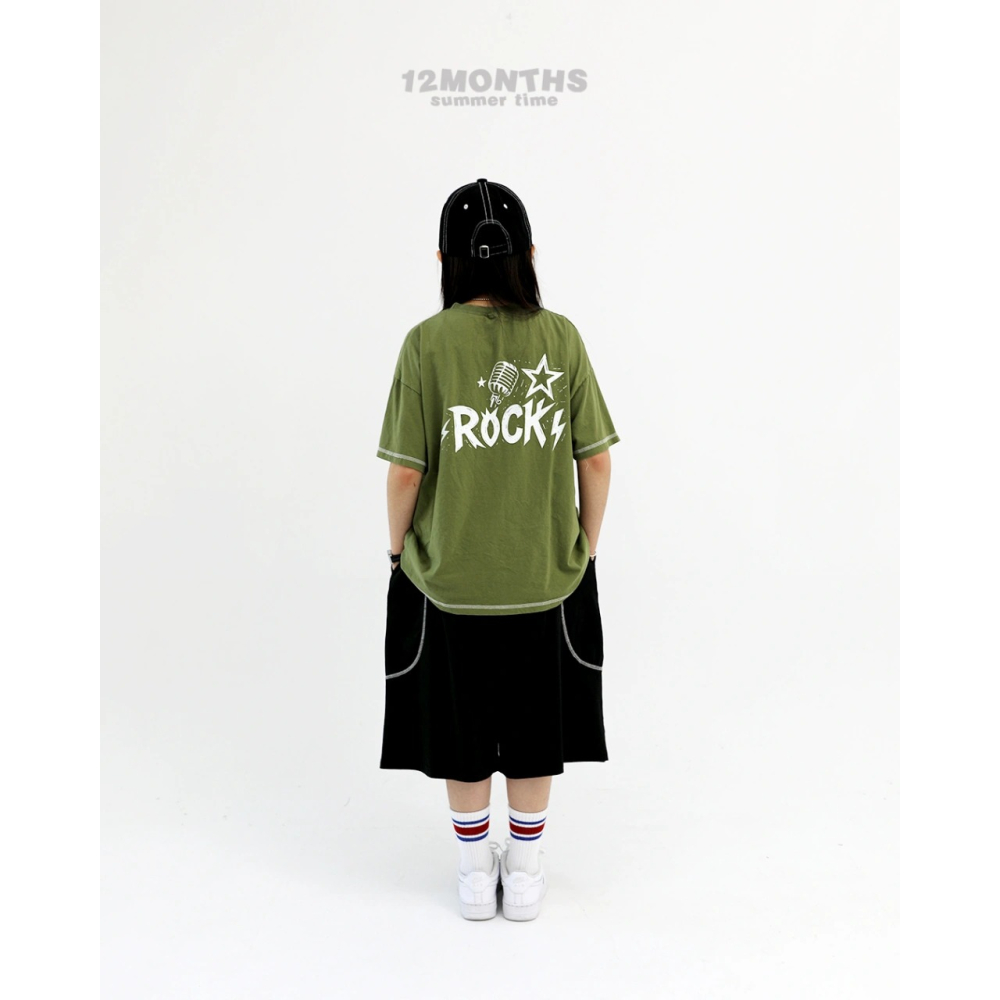 正韓童裝 12months 美式頹廢風Rock親子上衣-細節圖9