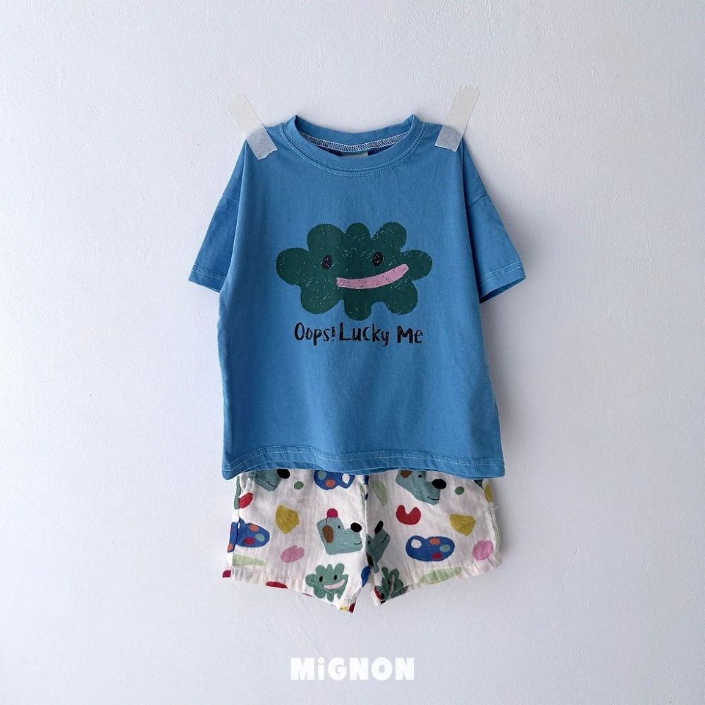 正韓童裝Mignon 可愛繪彩表情雲T-細節圖6