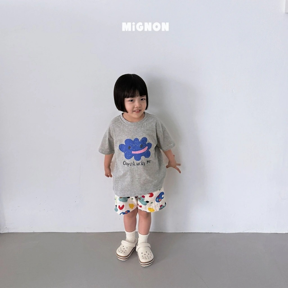 正韓童裝Mignon 可愛繪彩表情雲T-細節圖11