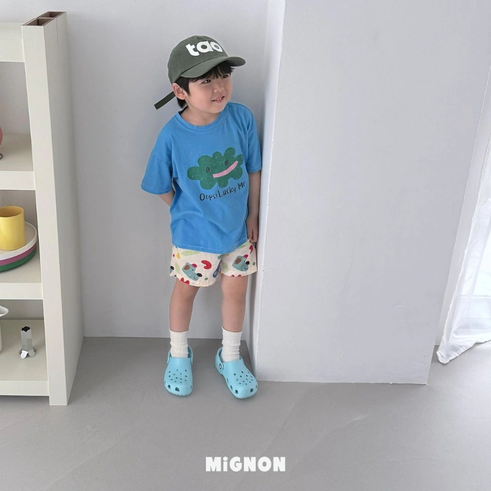 正韓童裝 Mignon 彩繪盤繽紛短褲-細節圖4