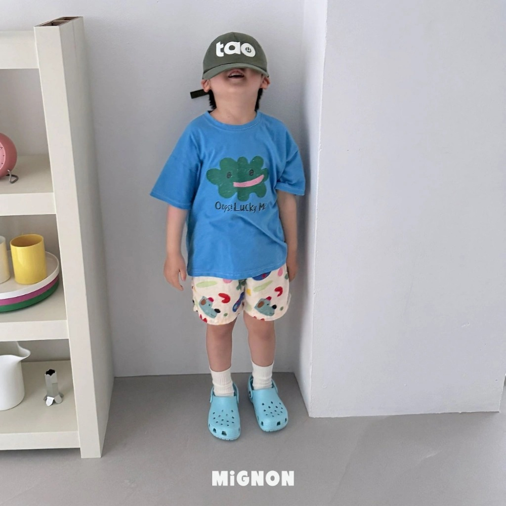 正韓童裝 Mignon 彩繪盤繽紛短褲-細節圖11