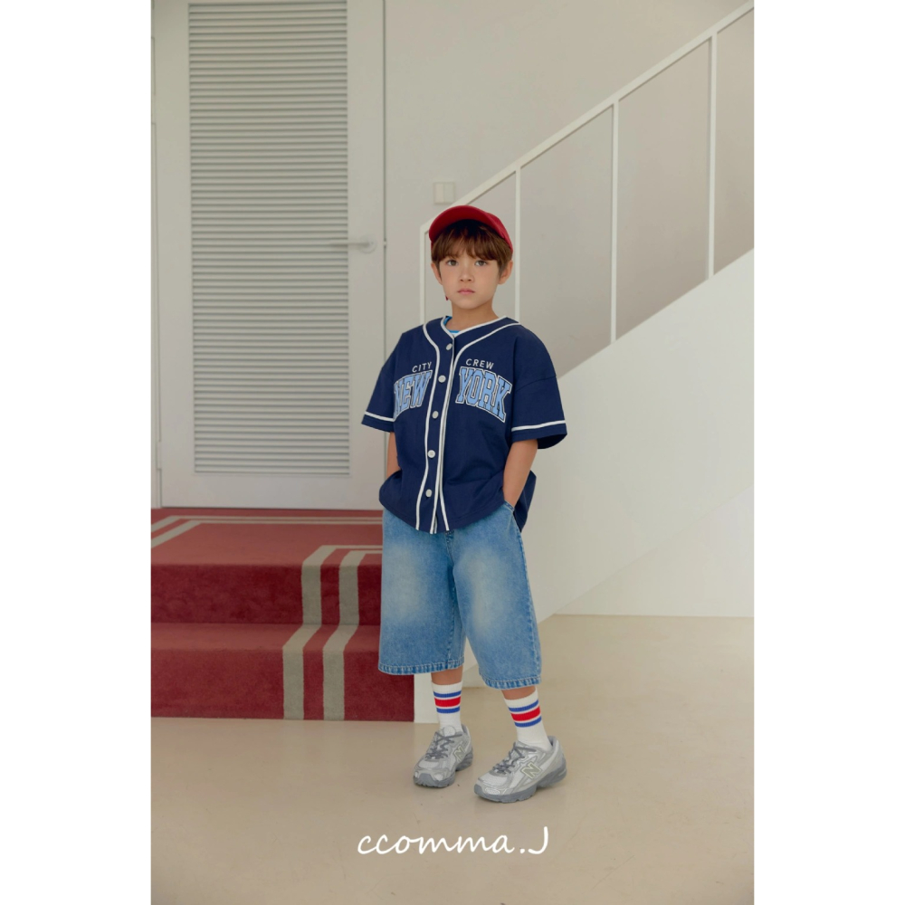 正韓童裝 Ccommaj 休閒棒球夾克上衣-細節圖2