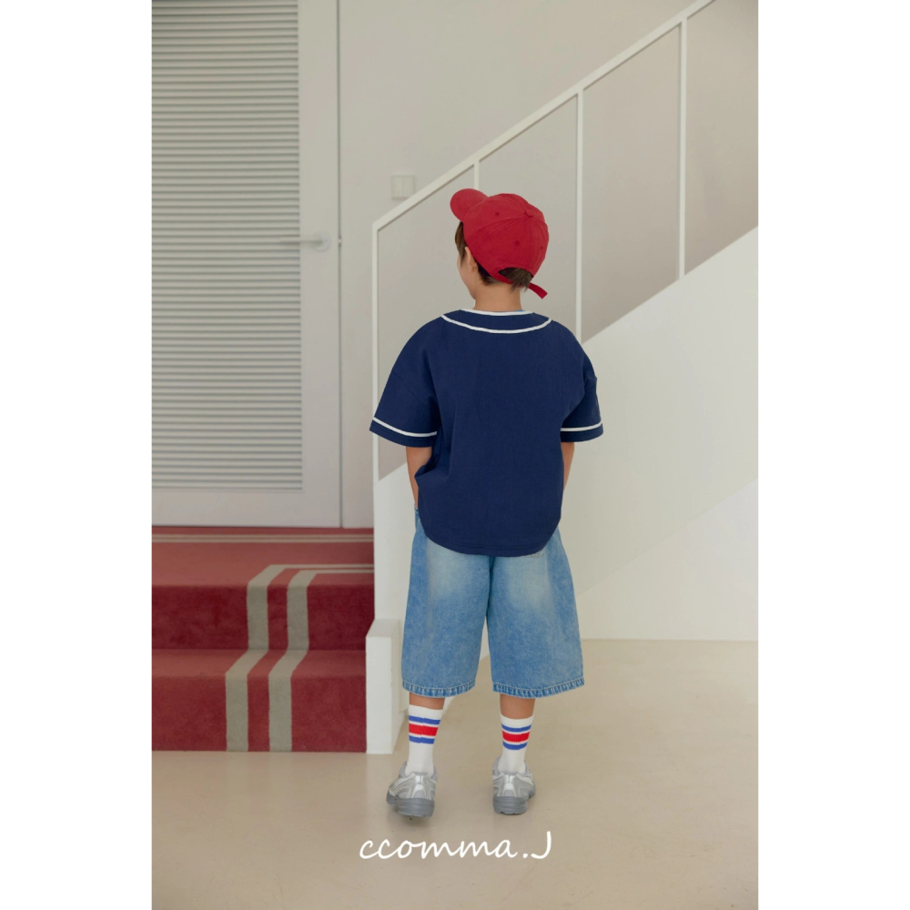 正韓童裝 Ccommaj 休閒棒球夾克上衣-細節圖3