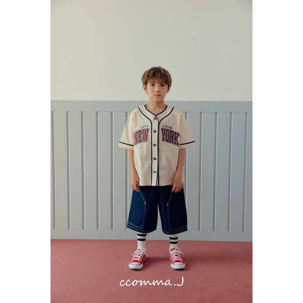 正韓童裝 Ccommaj 休閒棒球夾克上衣-細節圖10